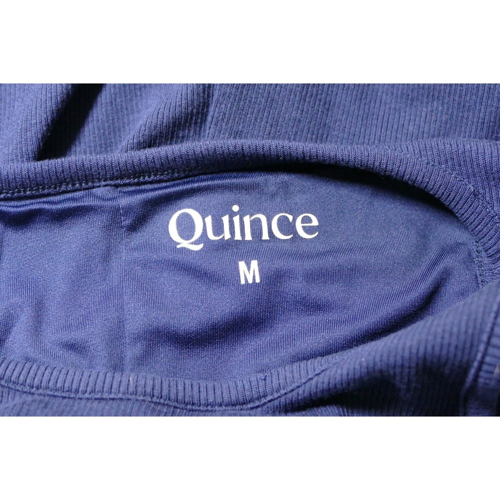 Quince Womens Tencel Rib Knit Sleeveless Midi Tank Dress Size M Bodycon Travel - Picture 5 of 13